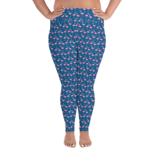 Load image into Gallery viewer, Flamingo Plus Size Leggings - Scuba Sisters Diving Apparel