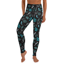 Load image into Gallery viewer, Dive Skin Leggings by Scuba Sisters Seahorse Print