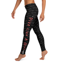 Load image into Gallery viewer, Dive Like a Girl Leggings - Scuba Sisters Diving Apparel