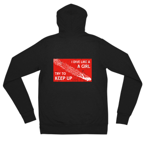 Women's Scuba Diving Zip Hoodie by Scuba Sisters
