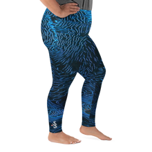 Load image into Gallery viewer, Giant Clam Plus Size Leggings - Scuba Sisters Diving Apparel