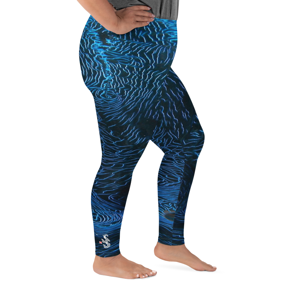 Giant Clam Plus Size Leggings - Scuba Sisters Diving Apparel