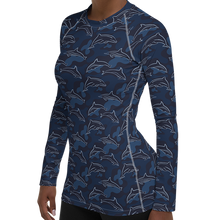 Load image into Gallery viewer, Dolphin Womens Rash Guard