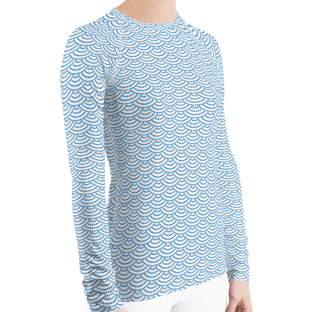 Fish Scale Mermaid Women's Rash Guard | Scuba Sisters Warehouse