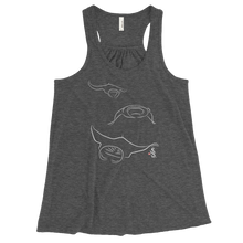 Load image into Gallery viewer, Manta Triplets Tank - Flowy Racerback - Scuba Sisters Diving Apparel