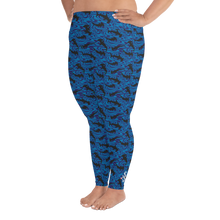 Load image into Gallery viewer, Hammerhead Shark Plus Size Leggings - Scuba Sisters Diving Apparel