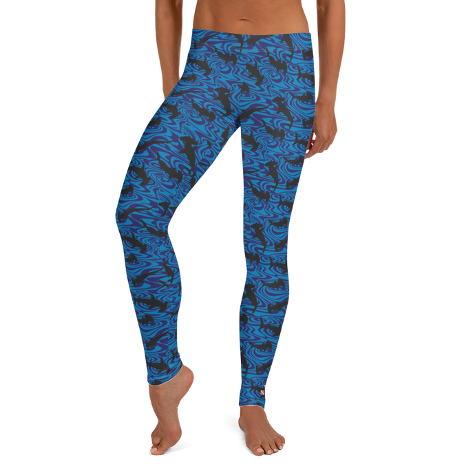 Hammerhead Shark Leggings - Scuba Sisters Diving Apparel
