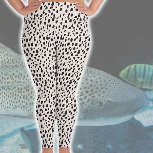 Leopard Shark Plus Size Leggings