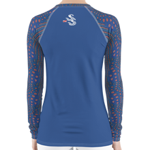 Load image into Gallery viewer, Sunrise Puffer Women&#39;s Rash Guard - Scuba Sisters Diving Apparel