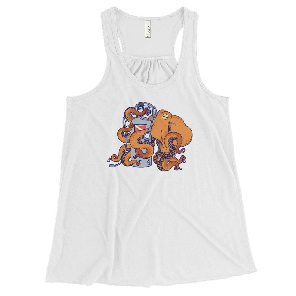 Octogen - I'm a Sucker for Scuba Flowy Racerback Tank - Scuba Sisters Diving Apparel
