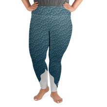 Load image into Gallery viewer, Plus Size Scuba Diving Leggings Manta Print for Women