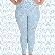 Load image into Gallery viewer, Fish Scale Mermaid Plus Size Scuba Diving Leggings