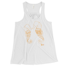 Load image into Gallery viewer, Smooching Seahorses Tank - Flowy Racerback - Scuba Sisters Diving Apparel