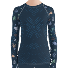 Load image into Gallery viewer, Sea Turtle Rash Guard by Scuba Sisters