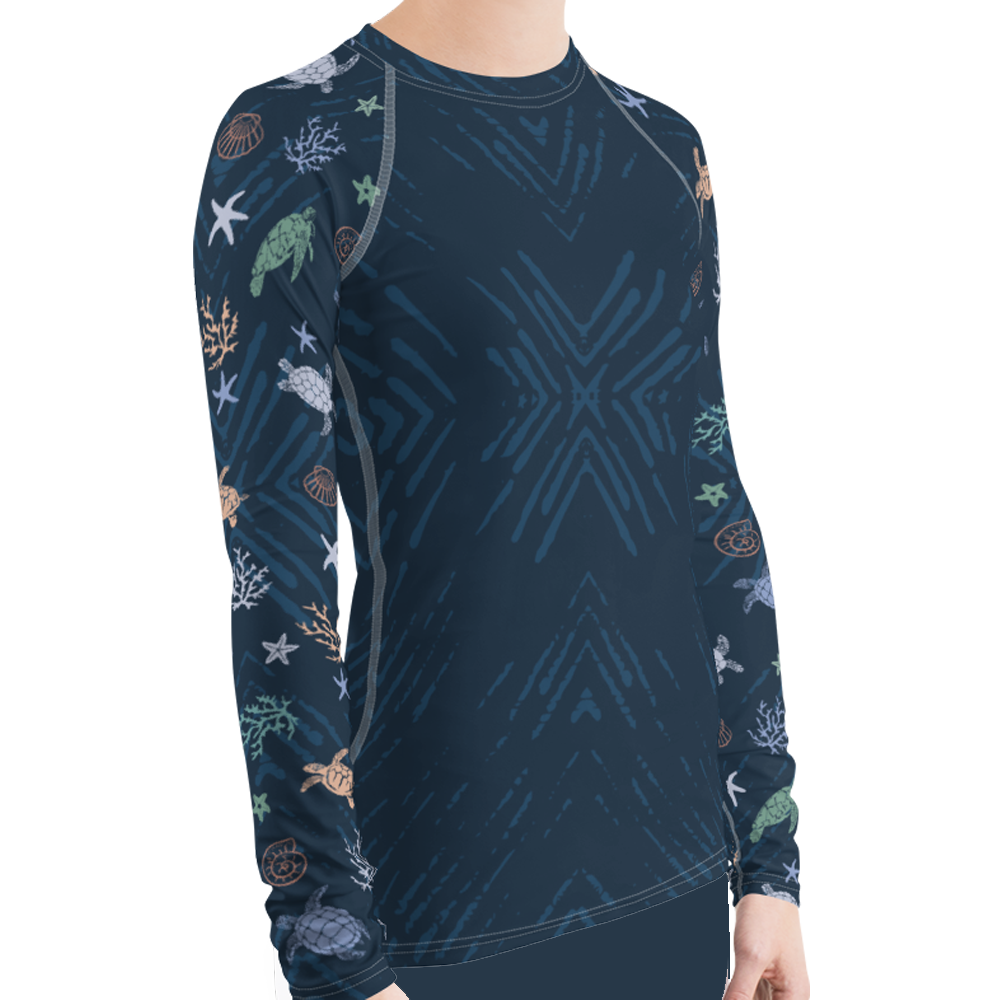 Turtle Rash Guard Ocean of Turtles Women's Rash Guard | Scuba Sisters