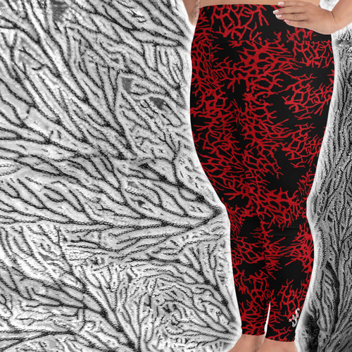 Women's Sea Fan Scuba Diving Leggings by Scuba Sisters