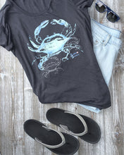 Load image into Gallery viewer, Shadow Crab Tank - Flowy Racerback - Scuba Sisters Diving Apparel
