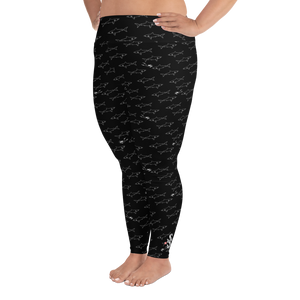 Shark Divers Plus Size Leggings - Scuba Sisters Diving Apparel