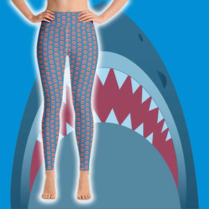 Shark Lover Leggings - High Waist - Scuba Sisters Diving Apparel