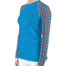 Load image into Gallery viewer, Shark Rash Guard for Women by Scuba Sisters