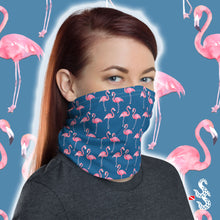 Load image into Gallery viewer, Flamingo Face Cover and Neck Gaiter by Scuba Sisters