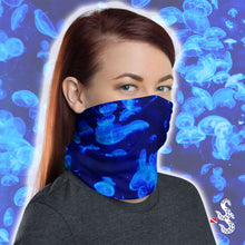 Load image into Gallery viewer, Jellyfish Neck Gaiter and Face Cover by Scuba Sisters