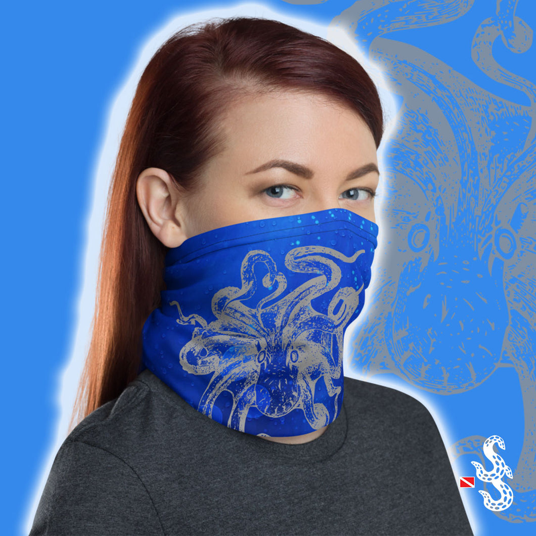 Octopus Face Cover and Neck Gaiter by Scuba Sisters