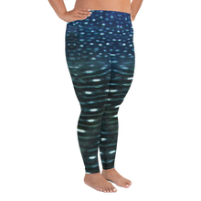 Load image into Gallery viewer, Whale Shark Plus Size Leggings - Scuba Sisters Diving Apparel