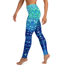 Load image into Gallery viewer, Whale Shark Leggings - Pop Style - High Waist - Scuba Sisters Diving Apparel