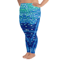 Load image into Gallery viewer, Whale Shark Plus Size Leggings - Pop Style - Scuba Sisters Diving Apparel