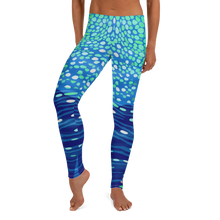 Load image into Gallery viewer, Whale Shark Leggings - Pop Style - Scuba Sisters Diving Apparel