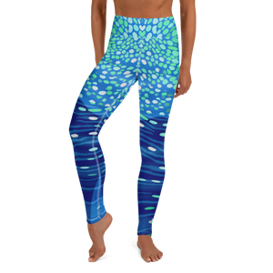 Whale Shark Leggings - Pop Style - High Waist - Scuba Sisters Diving Apparel