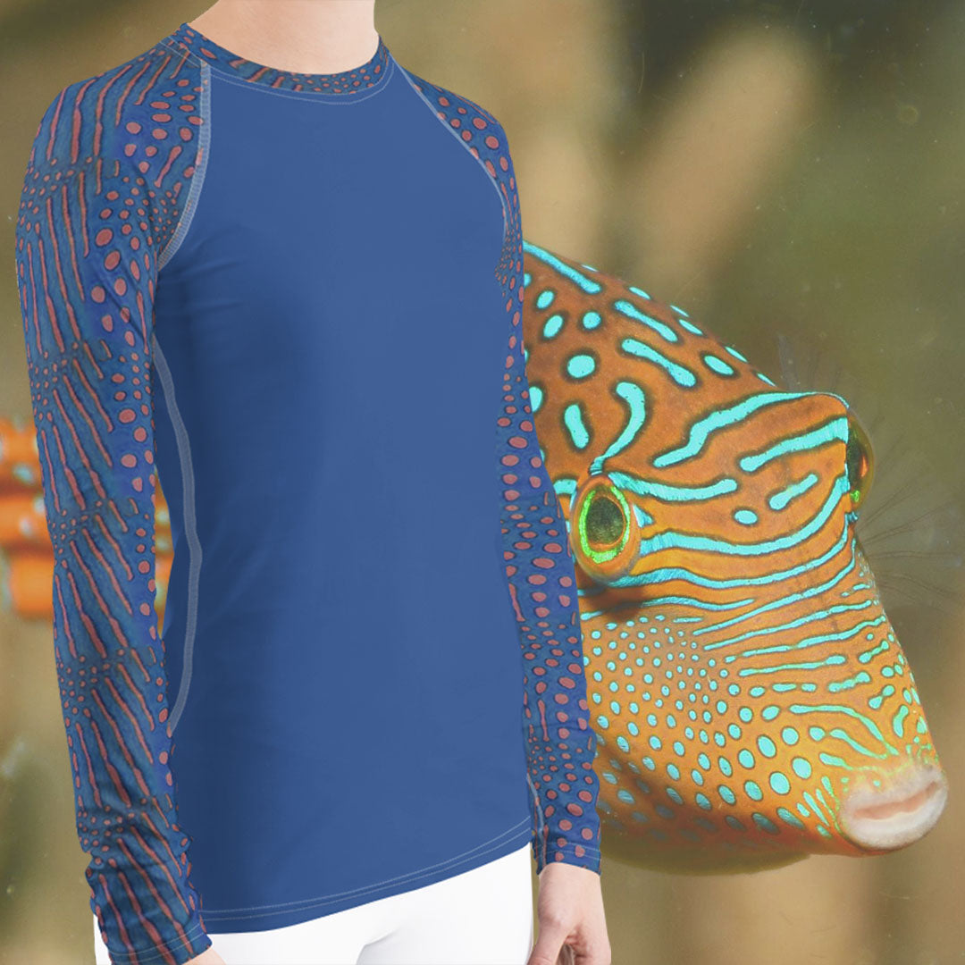 Sunrise Puffer Women's Scuba Rash Guard | Scuba Sisters