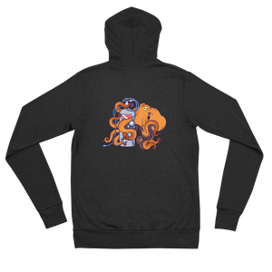 Women's Octopus Scuba Diving Zip Hoodie by Scuba Sisters
