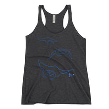 Load image into Gallery viewer, Manta Triplets Tank - Semi-Fitted Racerback - Scuba Sisters Diving Apparel