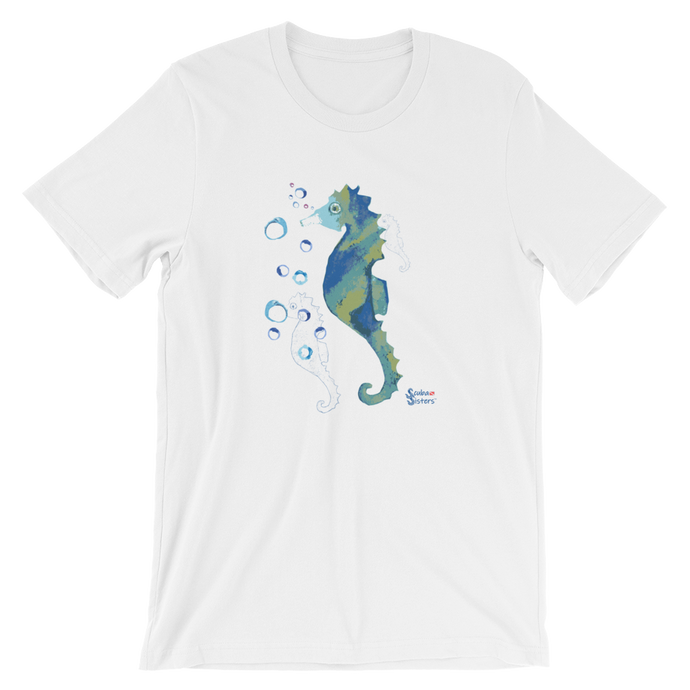 Bubbly Seahorse Tee - Unisex - Scuba Sisters Diving Apparel
