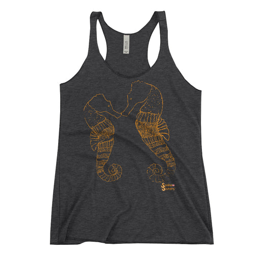 Smooching Seahorses Tank - Semi-Fitted Racerback - Scuba Sisters Diving Apparel