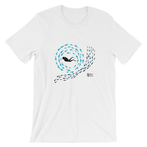 Swirly Fish Tee - Unisex - Scuba Sisters Diving Apparel
