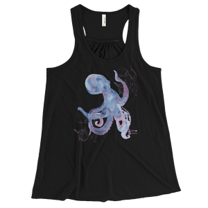 Shadow Octopus Tank - Flowy Racerback - Scuba Sisters Diving Apparel