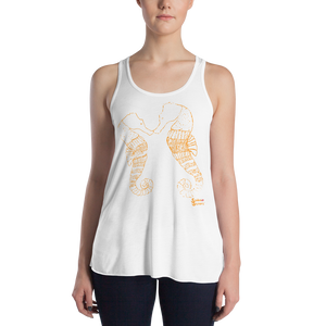 Smooching Seahorses Tank - Flowy Racerback - Scuba Sisters Diving Apparel